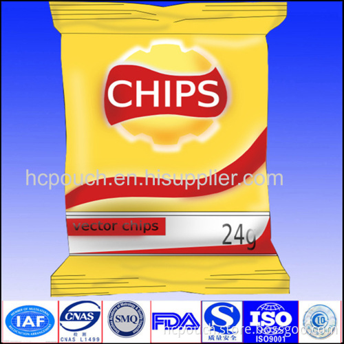 Vacuum Potato Chips Bag With Tear Notch